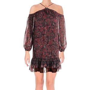 Aqua off the shoulder mini dress